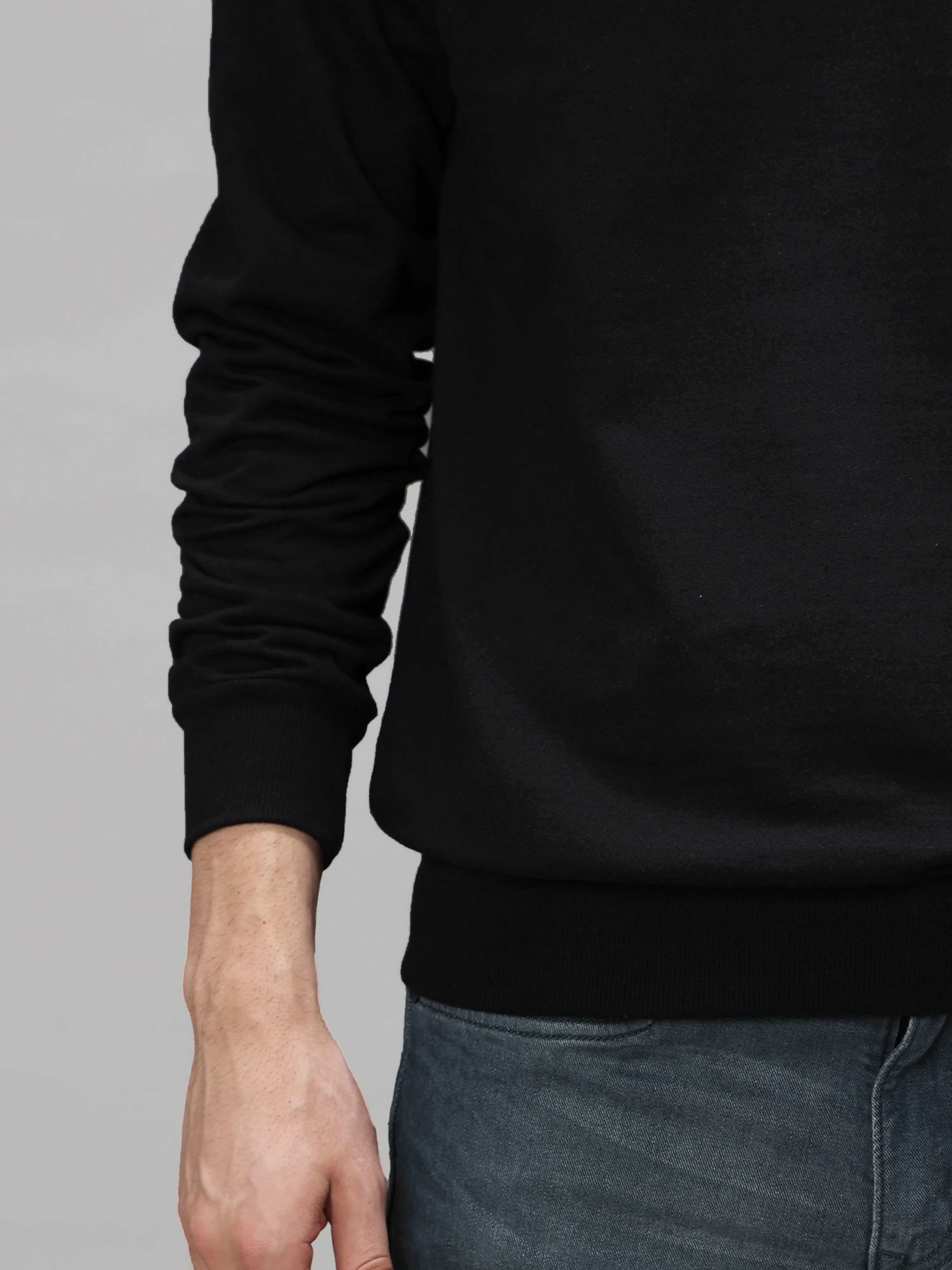 The Greenage Black Sweat Shirt