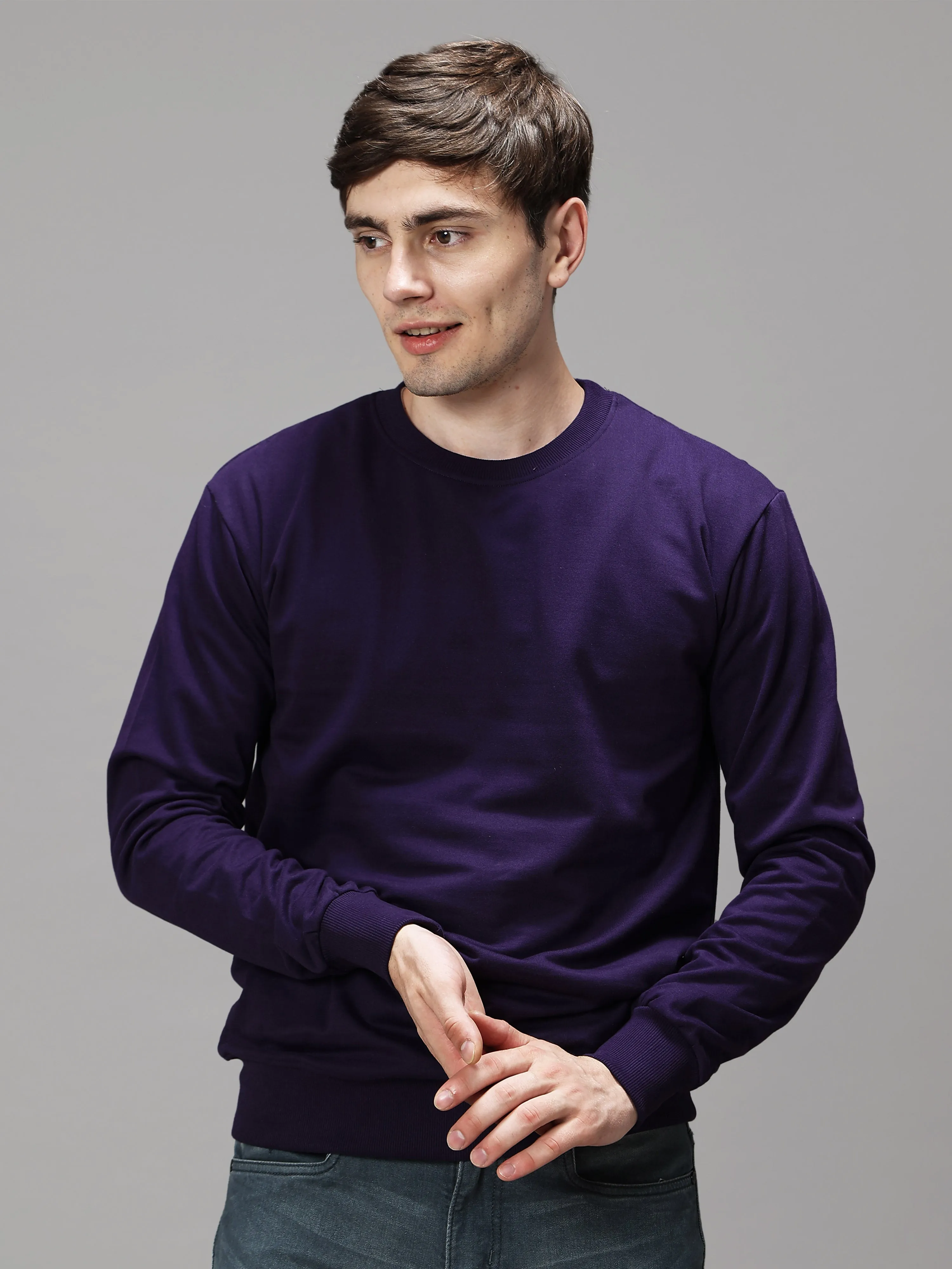 The Greenage Purple Sweat Shirt