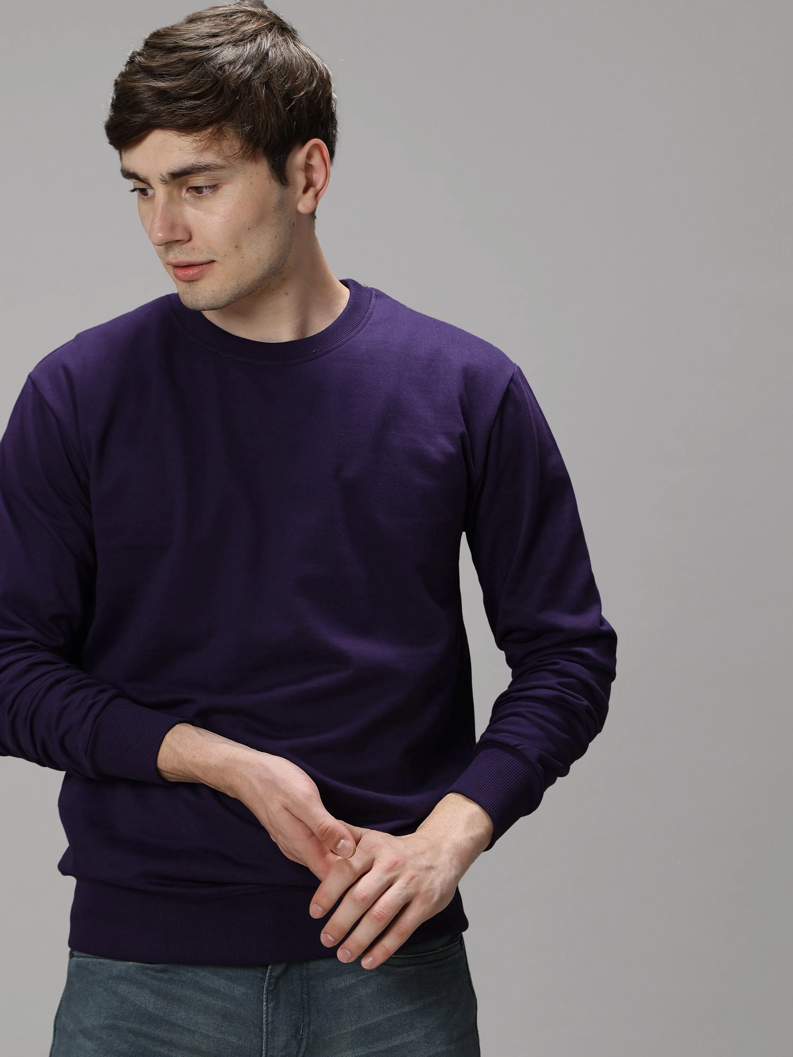 The Greenage Purple Sweat Shirt