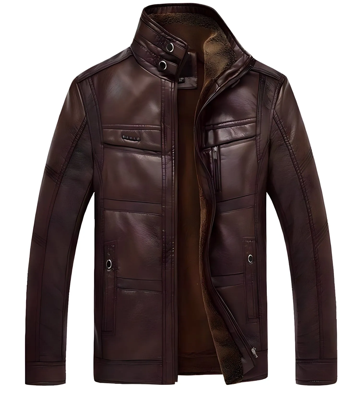 The Honcho Faux Leather Biker Jacket - Multiple Colors