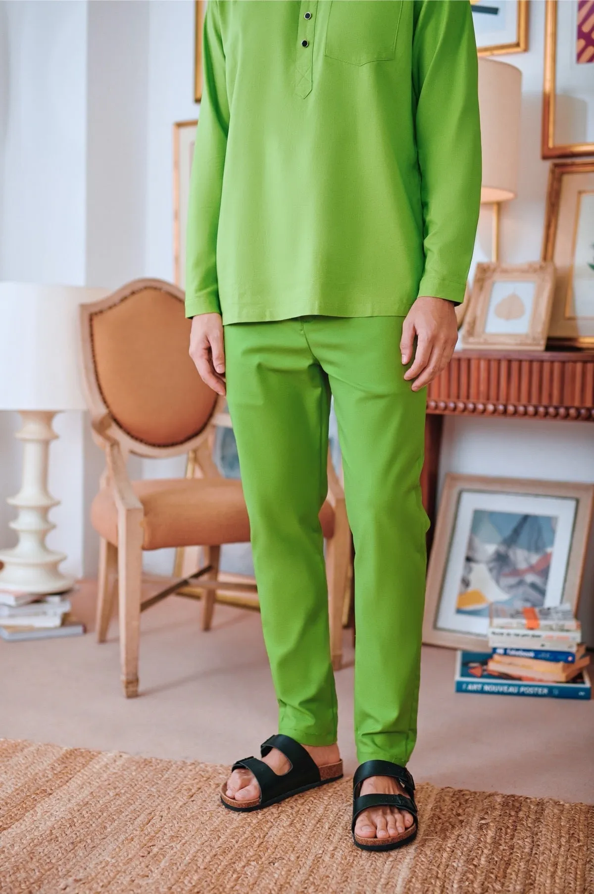 The Perfect Men Slim Fit Pants - Lime Green