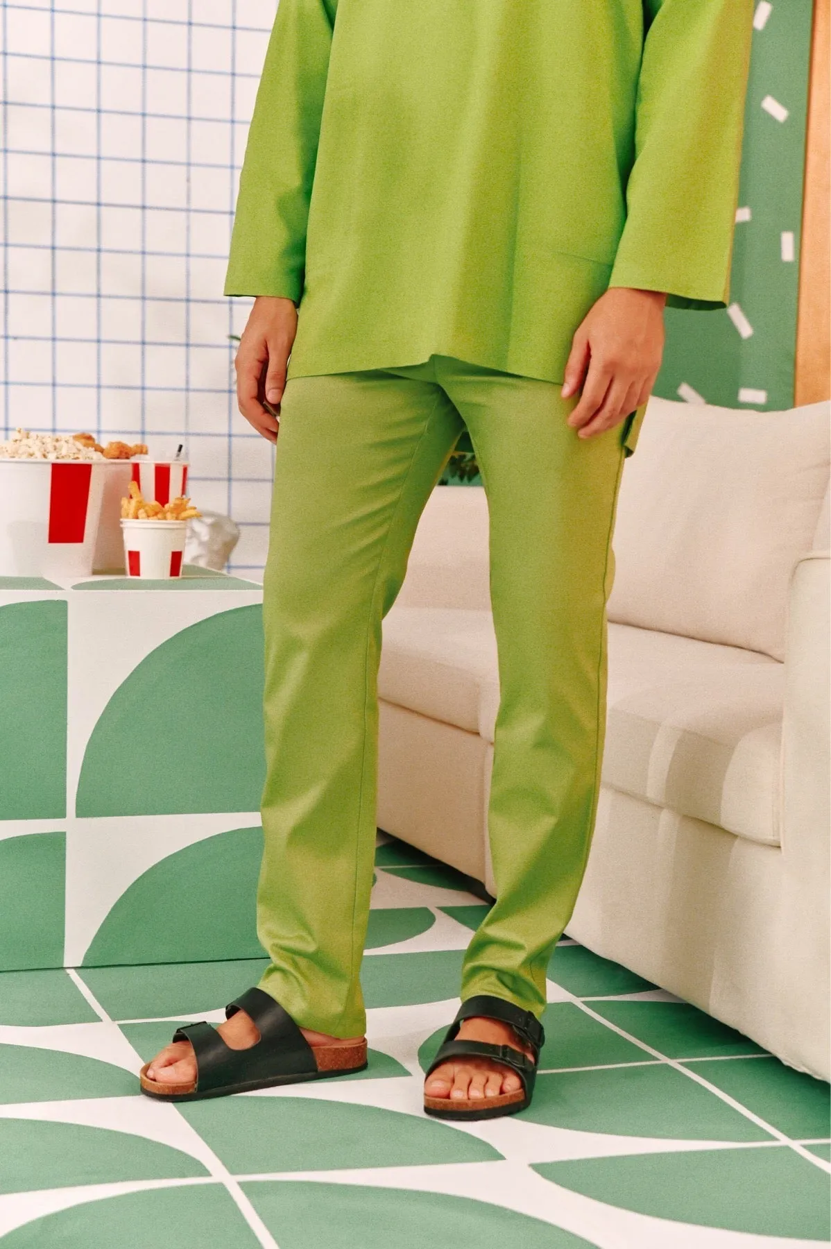 The Perfect Men Slim Fit Pants - Lime Green