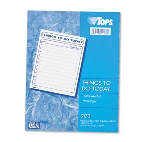 Tops 2170 Daily Agenda  8-1/2 x 11  100-Sheet Pad