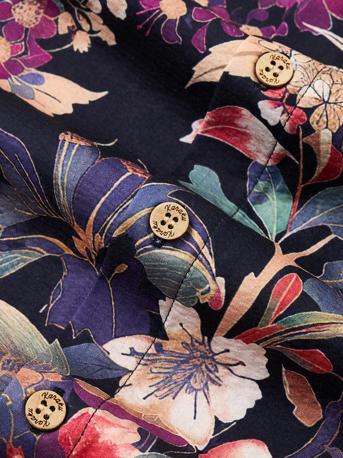 Ukiyo-Hawaiian Style Fusion Shirt