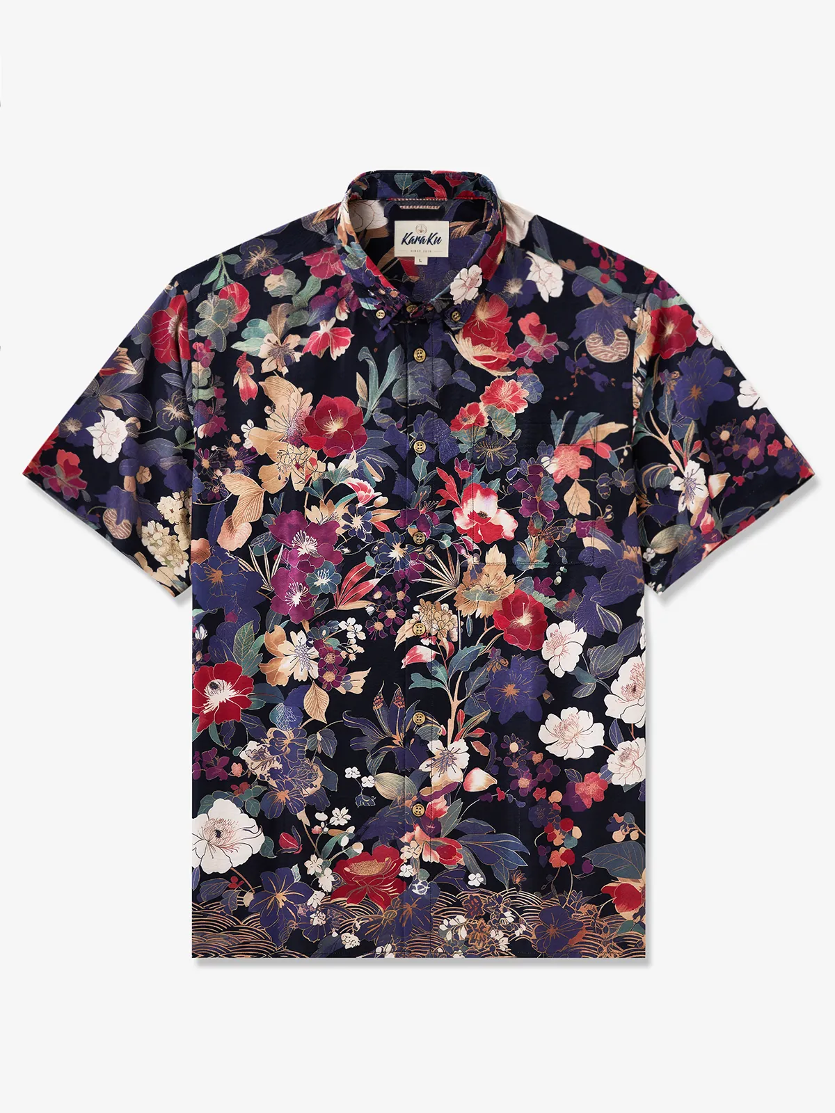 Ukiyo-Hawaiian Style Fusion Shirt