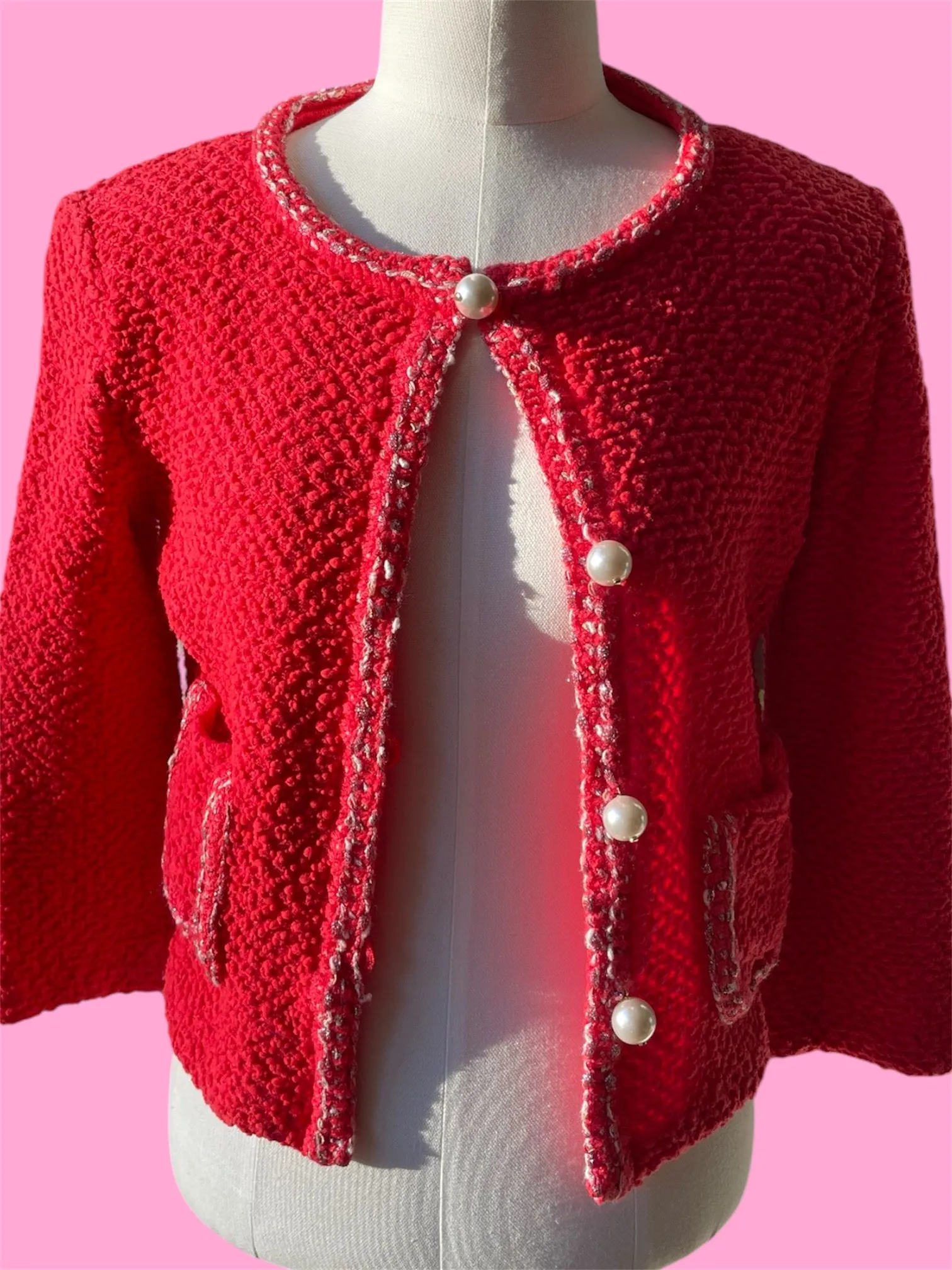 Vintage Cropped Cardigan