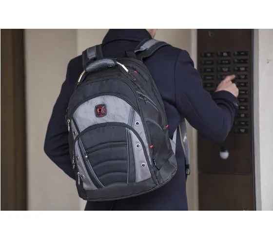 Wenger Synergy - 16" Laptop Backpack with Tablet / eReader Pocket - Black / Grey