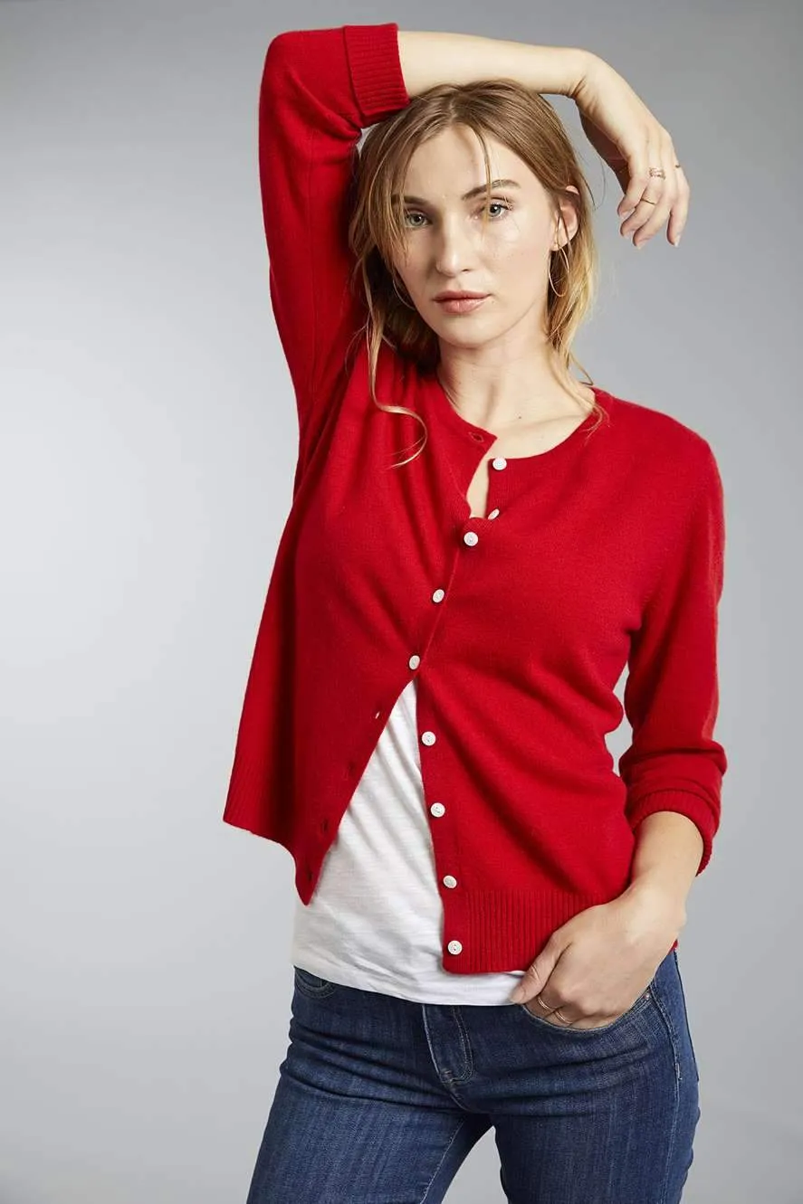 Women's Cashmere Cardigan Sweater Little Cardigan