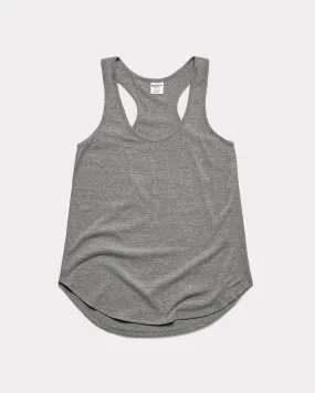 Women's Essential Vintage Grey Racerback Tank Top