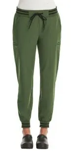 Womens Full Waistband Jogger Pant by Maevn (Regular) XXS-3XL / Olive