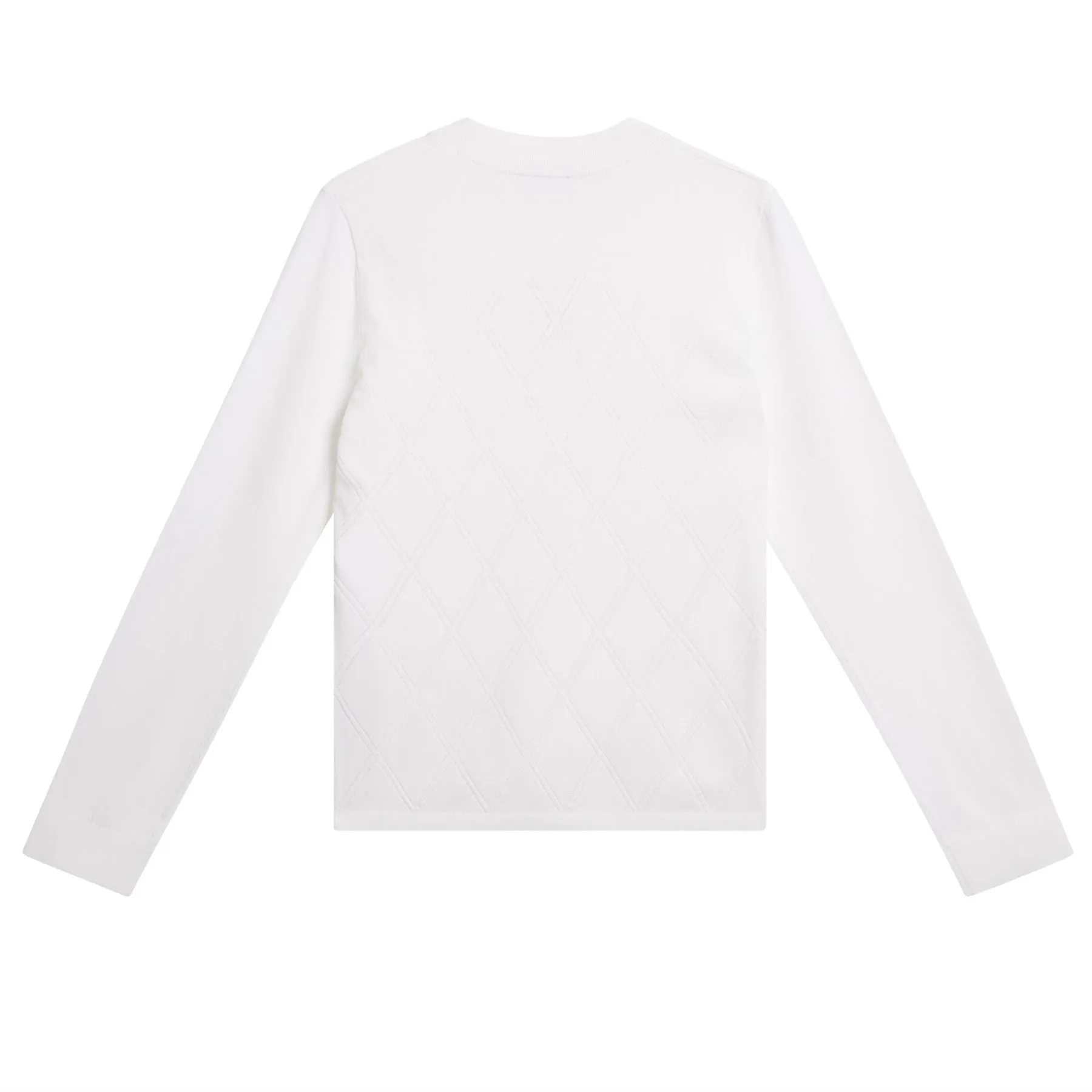 Womens Meadow Mock Neck Knitted Sweater White - SS24