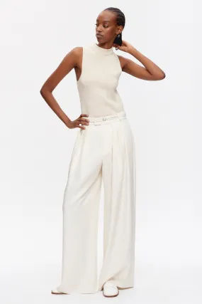 Women's Plaza Trouser in Alabaster