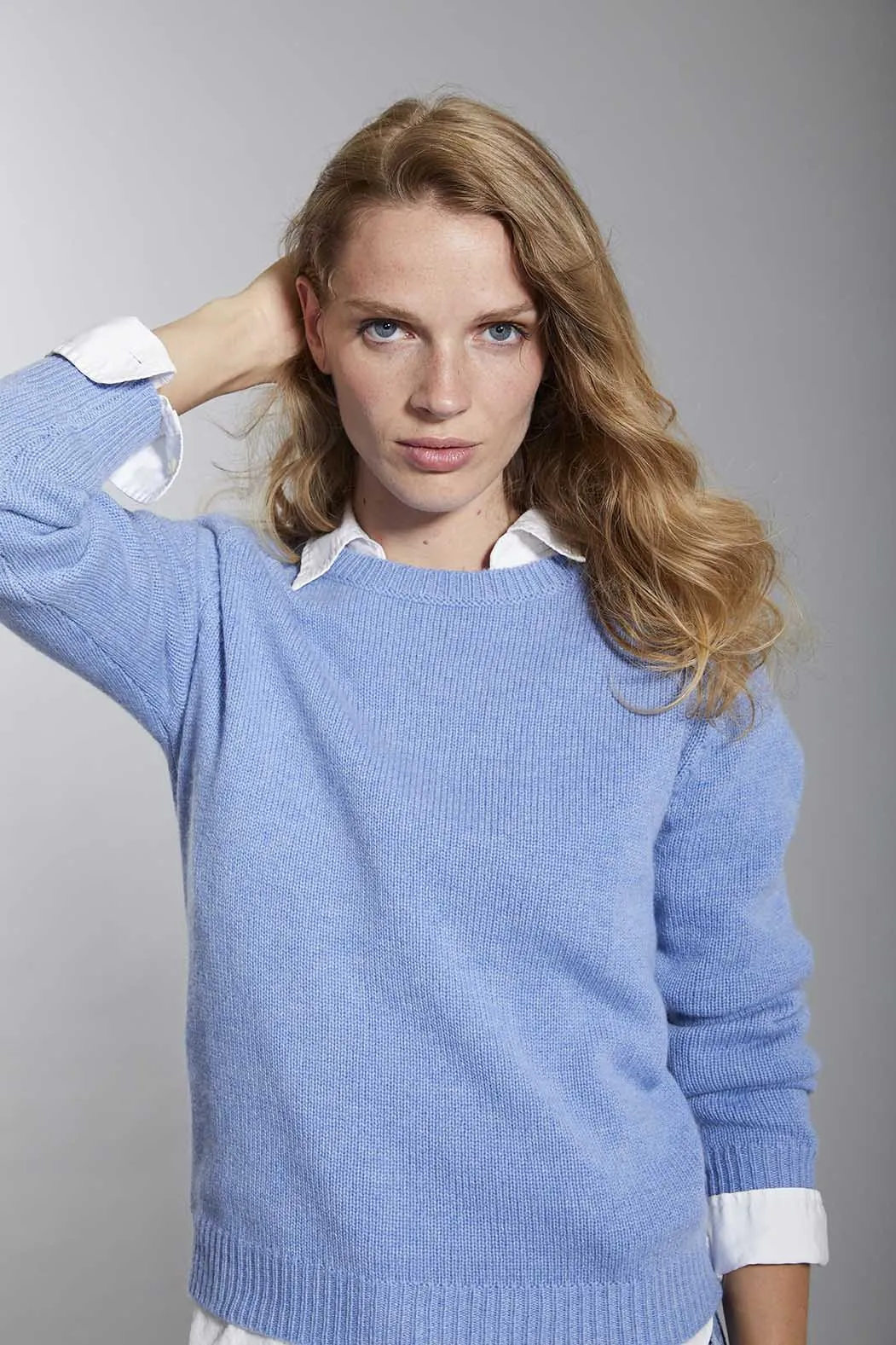 Women's Thick Crewneck Cashmere Sweater