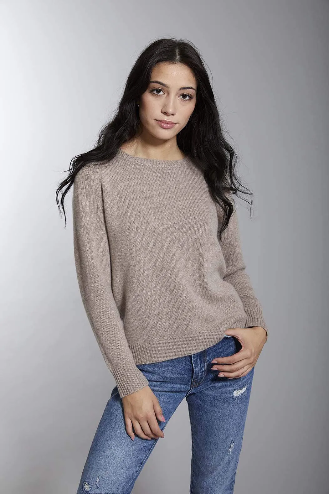 Women's Thick Crewneck Cashmere Sweater