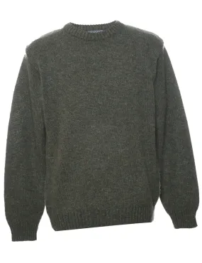 Wool Long Sleeved Jumper - L