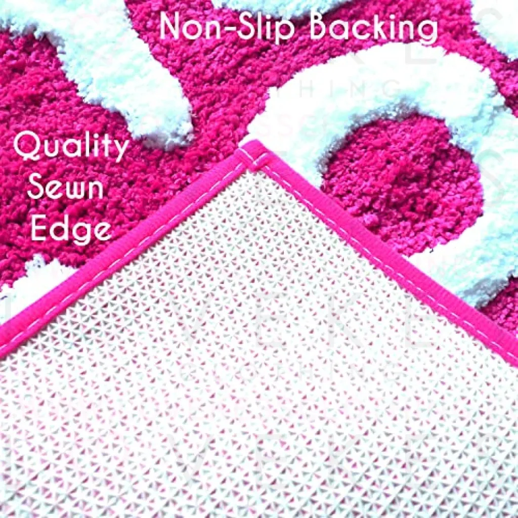 You Look Good Bath Mat Hot Pink Blush Cute Bathroom Rugs for Girls Hello Gorgeous Peach Coral Beautiful Funny Shower Fun Bathroom Decor Non-Slip Washable Kids Women