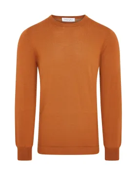 Zattura Travel Wool Crew Neck Knitted Jumper (Vicuna)