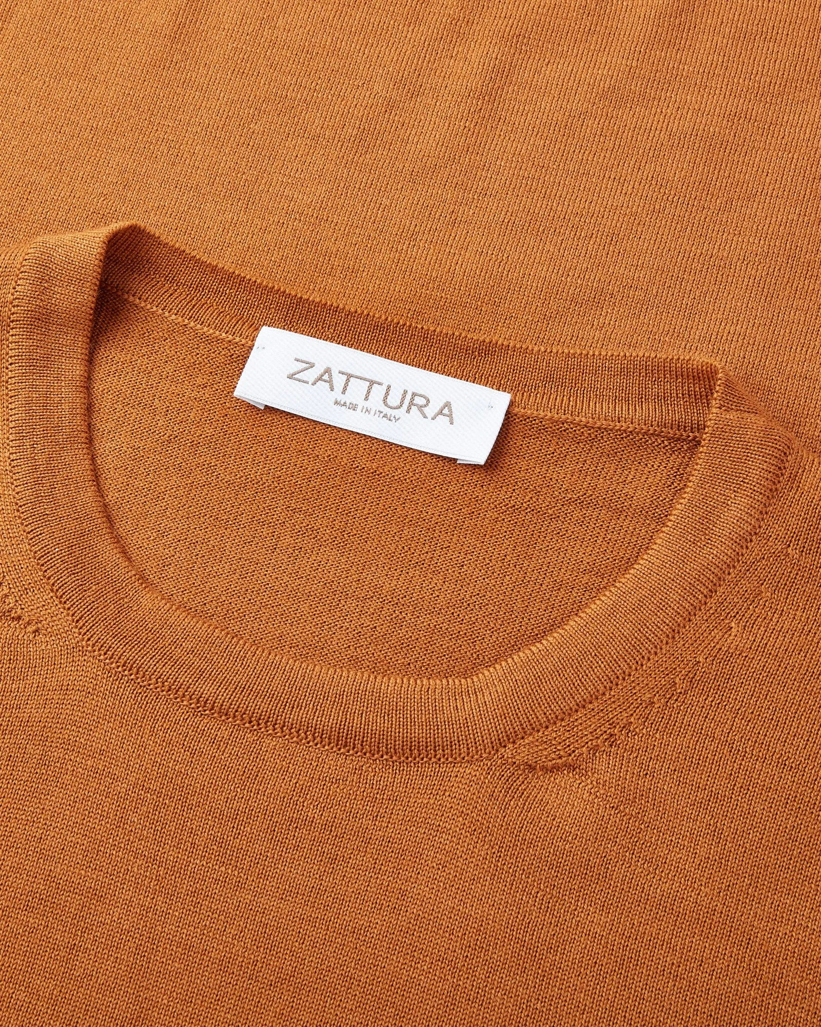 Zattura Travel Wool Crew Neck Knitted Jumper (Vicuna)