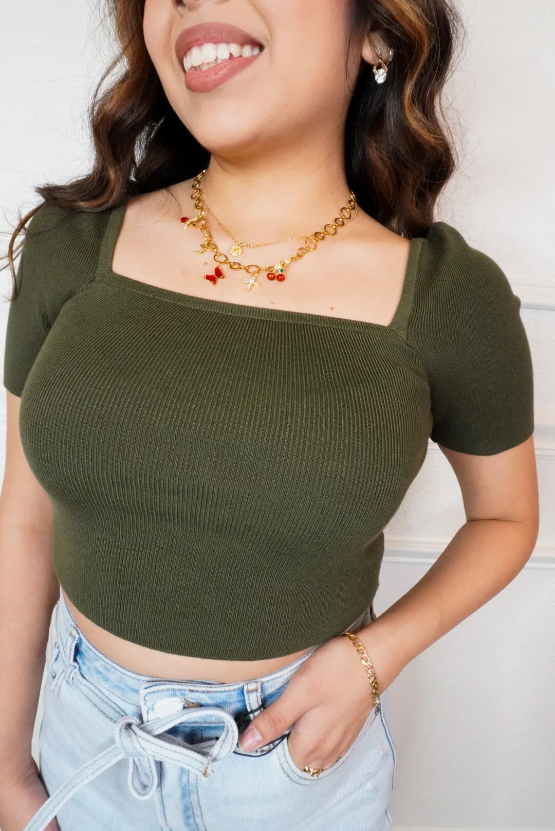 Zelena Top-Olive