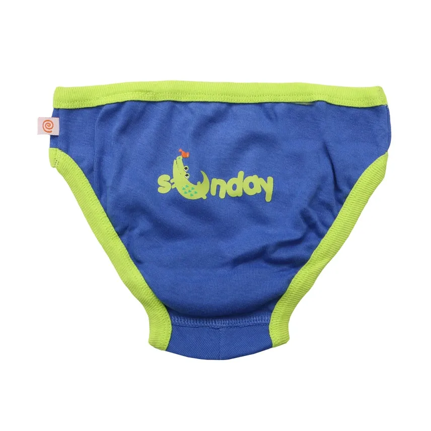 Zoocchini Kids Organic Briefs - Days of the Week 7PC Set